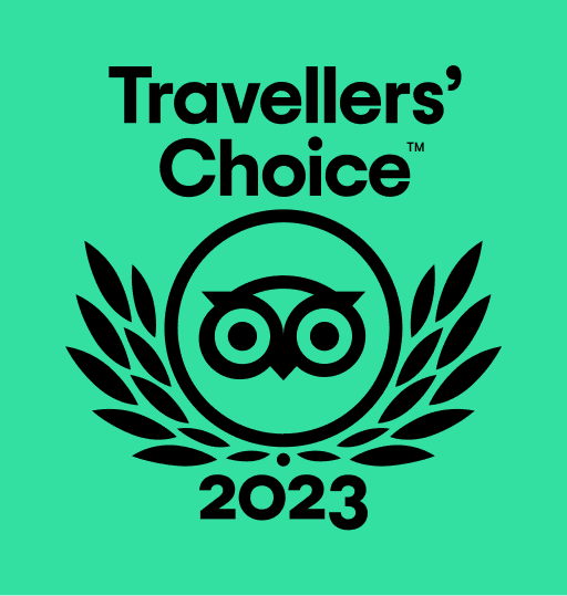 Illustration of Tripadvisor's Travelers' choice award for the year 2023.