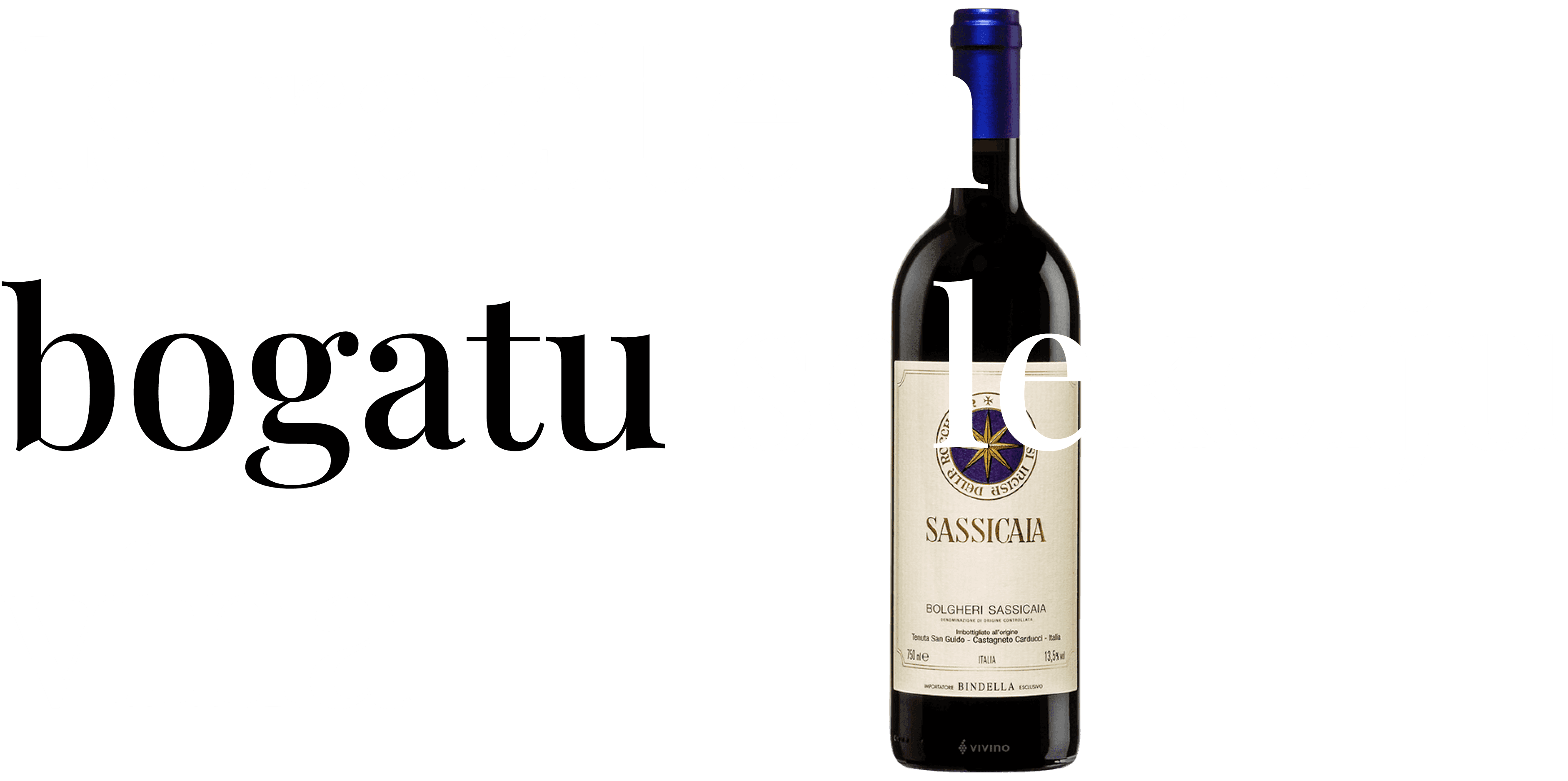 Istražite naš izbor vina u Hotelu Conte, sa flašom Sassicaia Bolgheri vina.